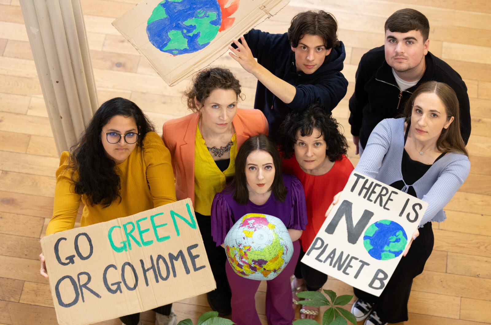 'There is no Planet B', 'Go Green or Go Home', Community Foundation Ireland and partners make climate calls with posters on International Youth Day 2023.